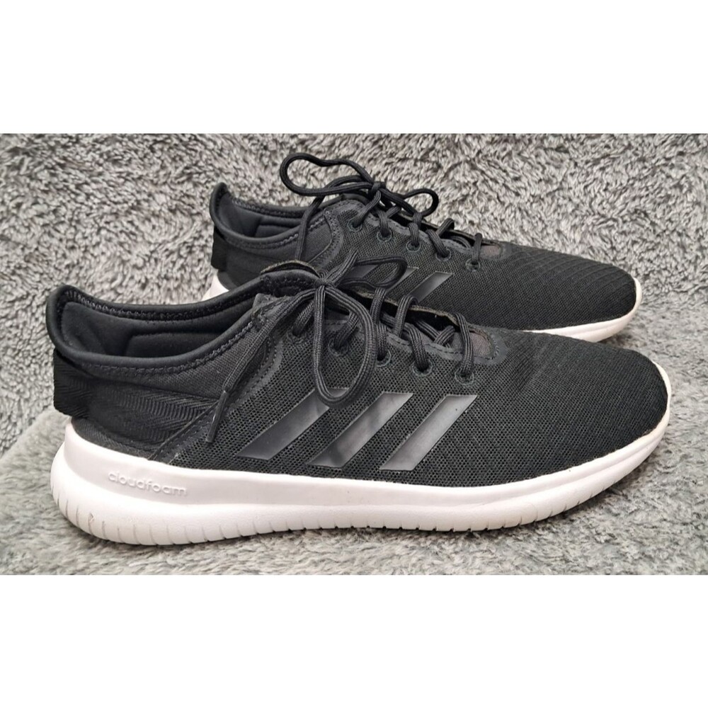 Adidas Shoes Mens Sz 8 Cloud Foam Low Top Athletic Sneakers Lace Up Fabric Mesh